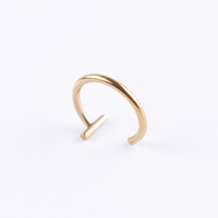 Мужские и женские модные титановые стальные панк-клипсы на поддельные пирсинги для ушей, носа, губ, кольца унисекс для носа, женские украшения для перегородки носа MIT