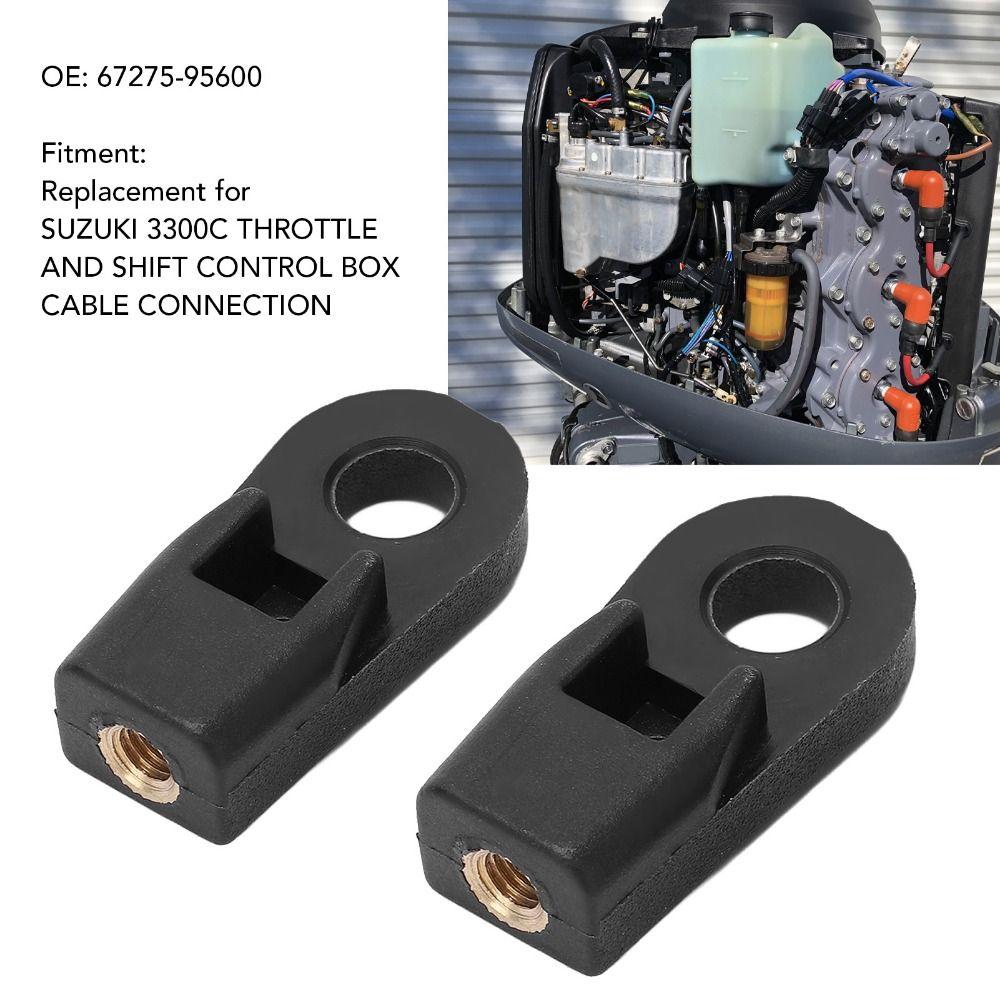 2Pcs Copper Outboard Control Box Cable Connector for SUZUKI 3300C Marine Use