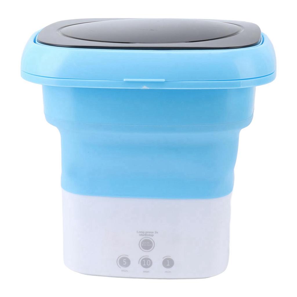 Mini Foldable Washer Mini Portable Bucket Washing Machine with Drain Pipe Adapter for Baby Clothes