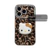 Коричневый Чехол для Apple iPhone 16 Pro Max с Леопардовым Принтом KT - Высокая Эстетическая Ценность