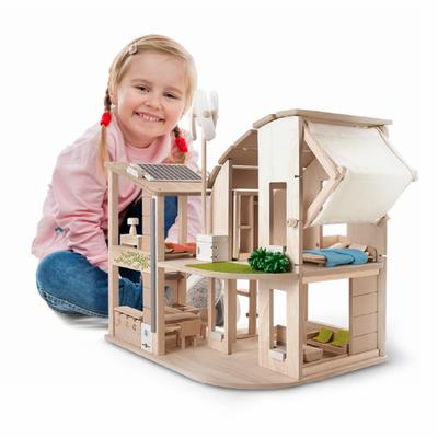 PLANTOYS 7156 Зеленый кукольный домик с мебелью