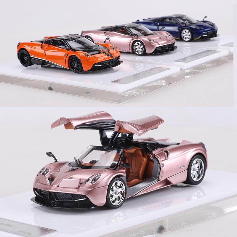 HKM 1:64 Huayra Металлическая модель автомобиля Литой сплав Может открываться дверь и капот