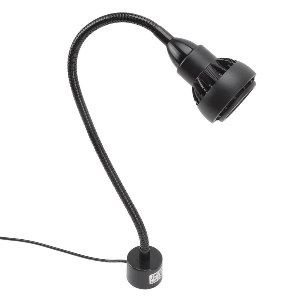 White Light Machine Tools Light 9W Flexible Gooseneck LED Work Lamp with Magnetic Base for Lathe