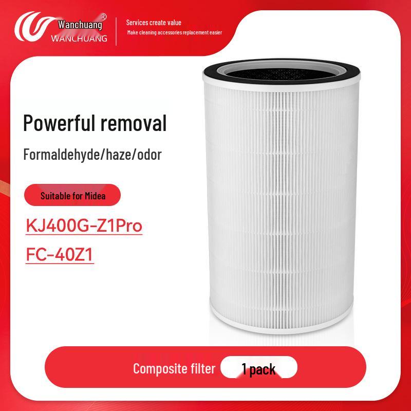 Compatible Replacement Filter for Midea Air Purifier KJ400G-Z1 Pro, Model FC-40Z1