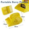 1pc Handheld Portable Berry Blueberry Picker Plastic Comb Rakes Picking Collection Fruit Collecting Scoop Farm Orchard Harvester