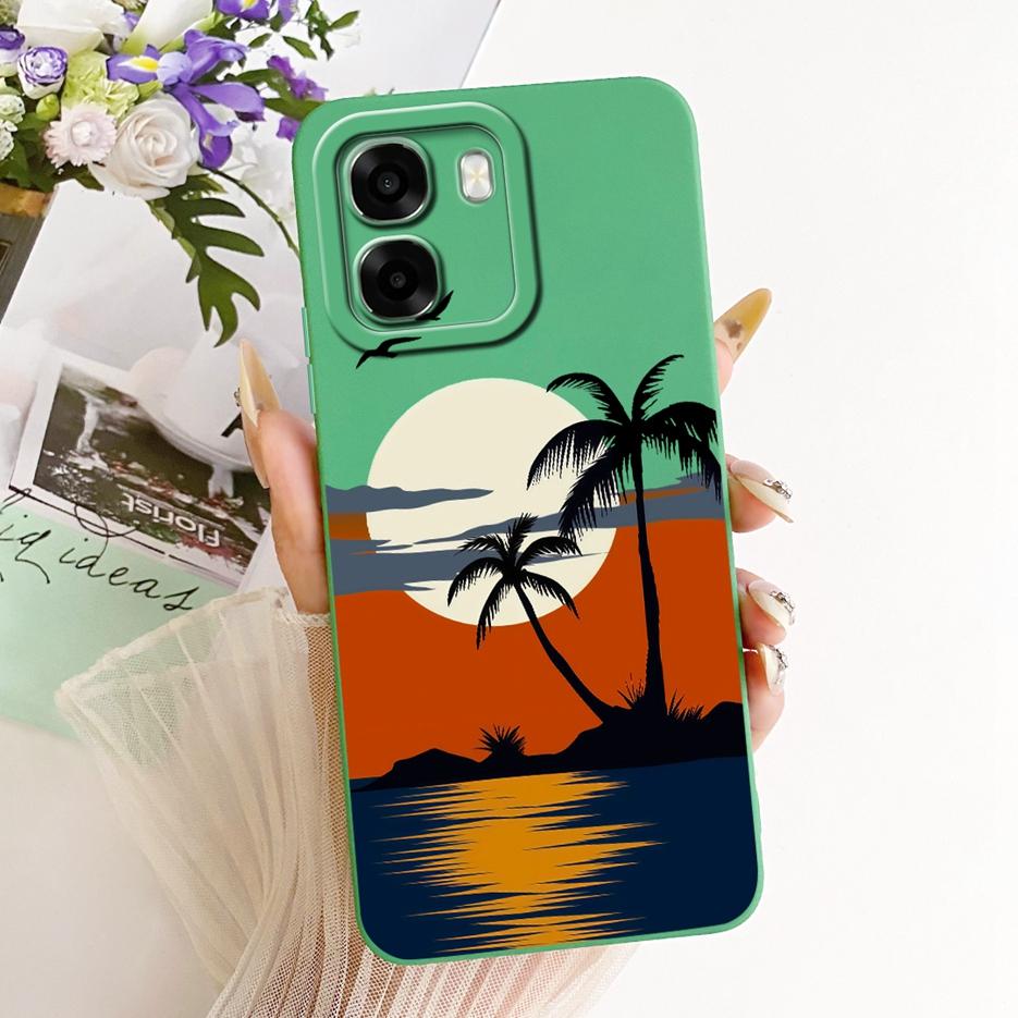 Для Oppo A6t Pro 4G Чехол CPH2849 Роскошные Цветы Конфетная Раскраска Мягкий Силиконовый Чехол Для Oppo A6t 5G OppoA6t Pro 4G Чехол Сумки