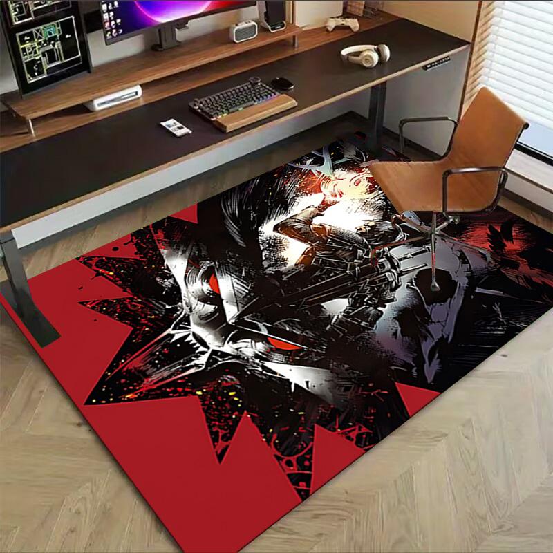 Dark Hero Rising Shadows Unite Carpet For Playroom Bedroom Living Room Sofa Home Decorkids Game Area Rug Nonslip Floor Mat