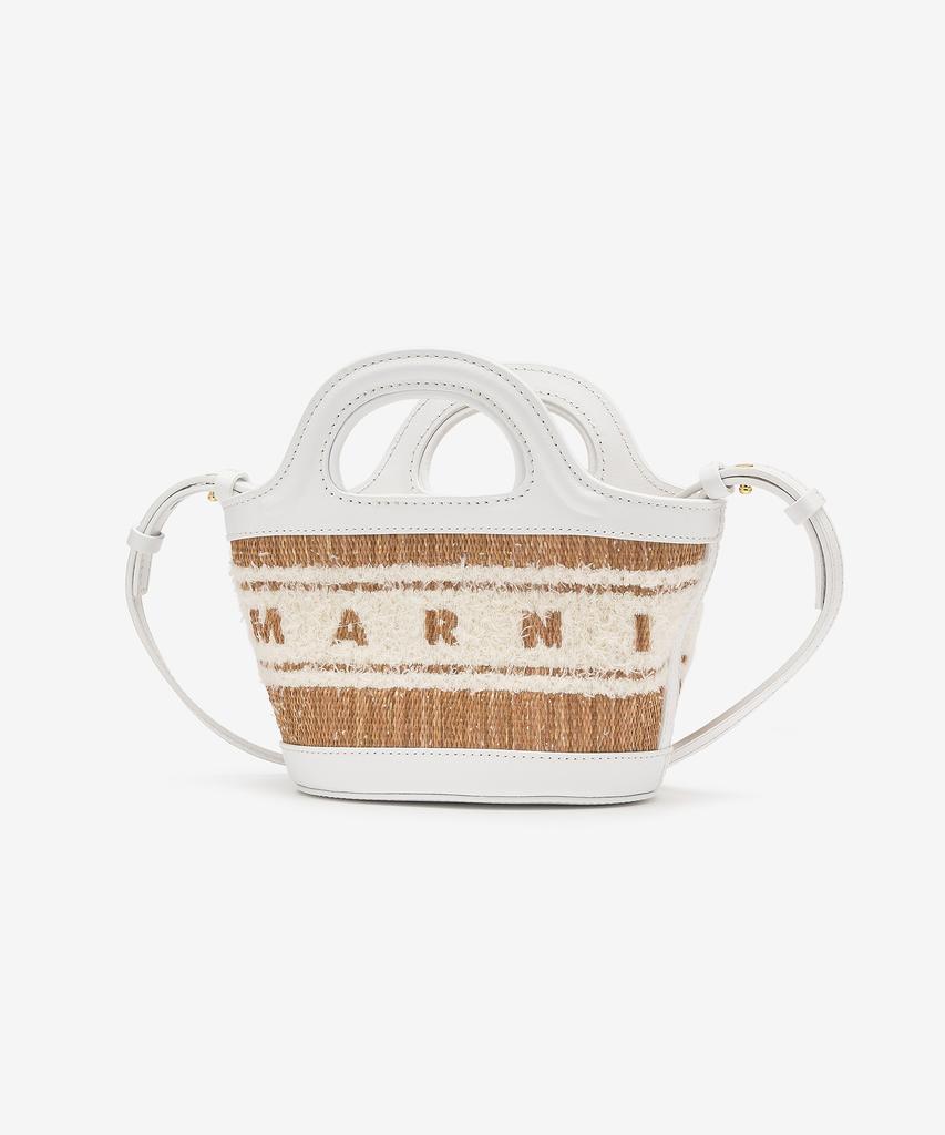 Marni Micro Tropicalia Tote Bag - Ecru:White / Bmmp0096L5P7945Zo822