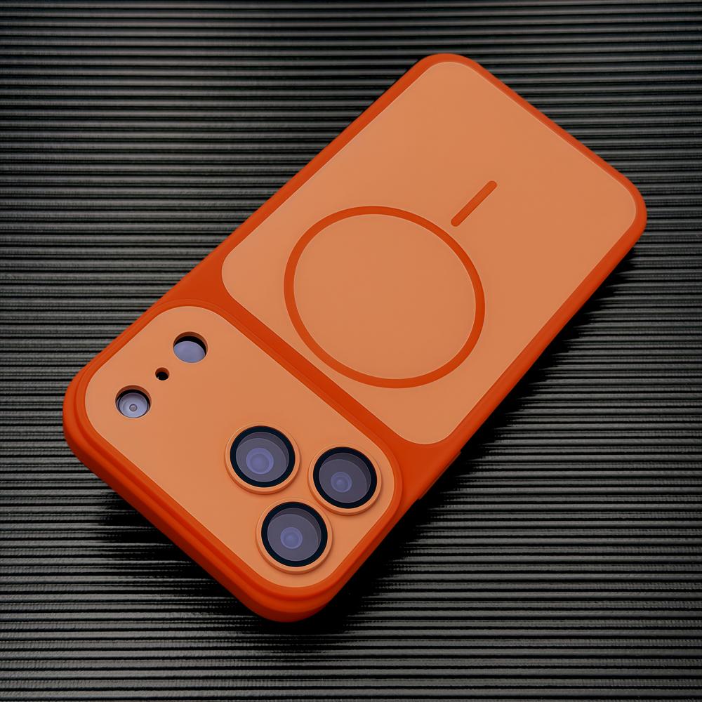 Роскошный матовый чехол для iPhone 18 17 16 15 14 13 12 11 Pro Max 18Pro 17Pro Mag Для зарядки MagSafe Безопасный Мягкий чехол Жесткая задняя крышка