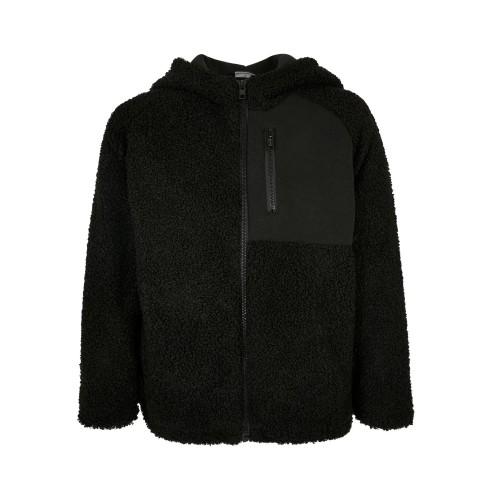 Urban Classics Boys Zip Sherpa Hooded Jacket