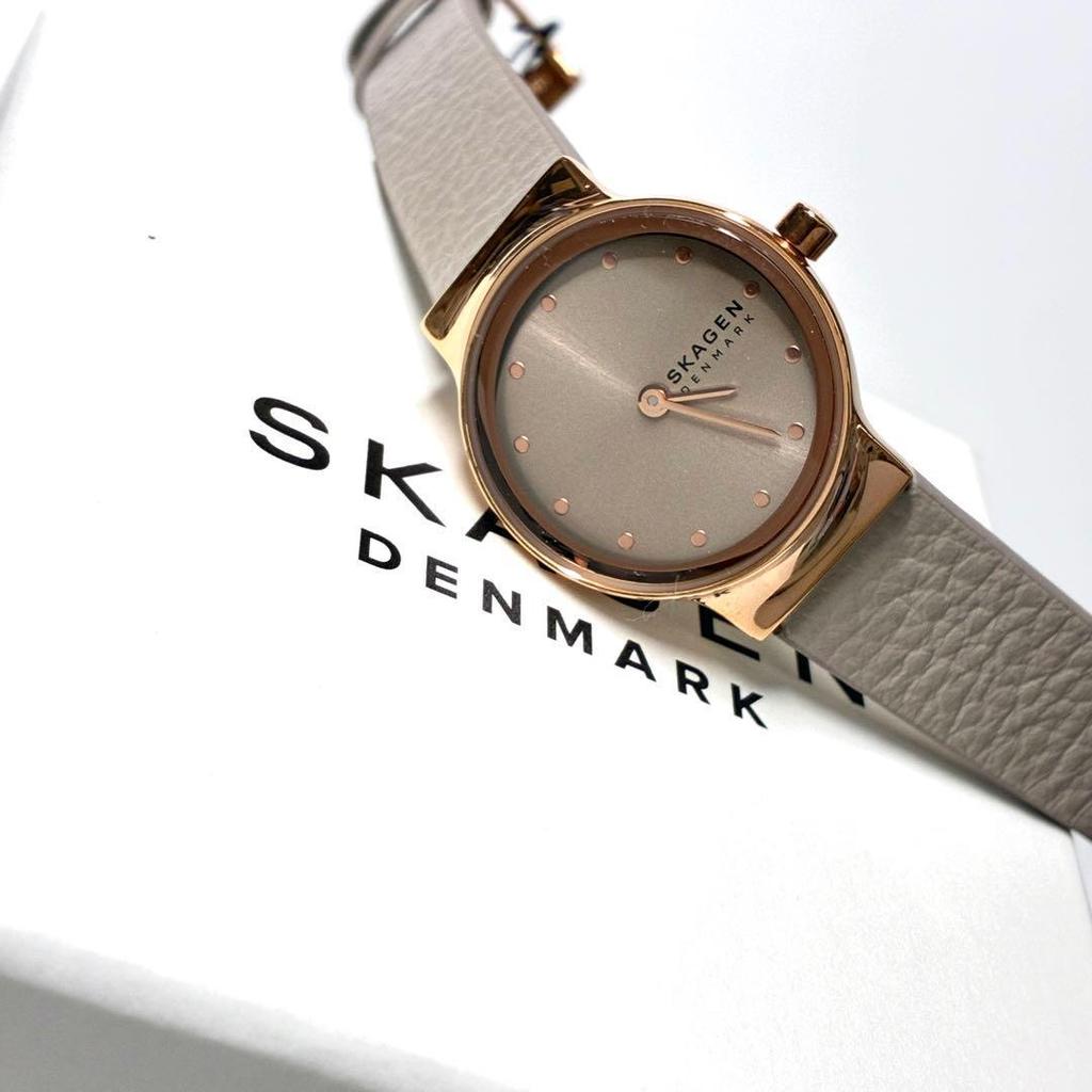 Б/у [Новые/FREJA] Часы SKAGEN SKW3005 с кожаным ремешком
