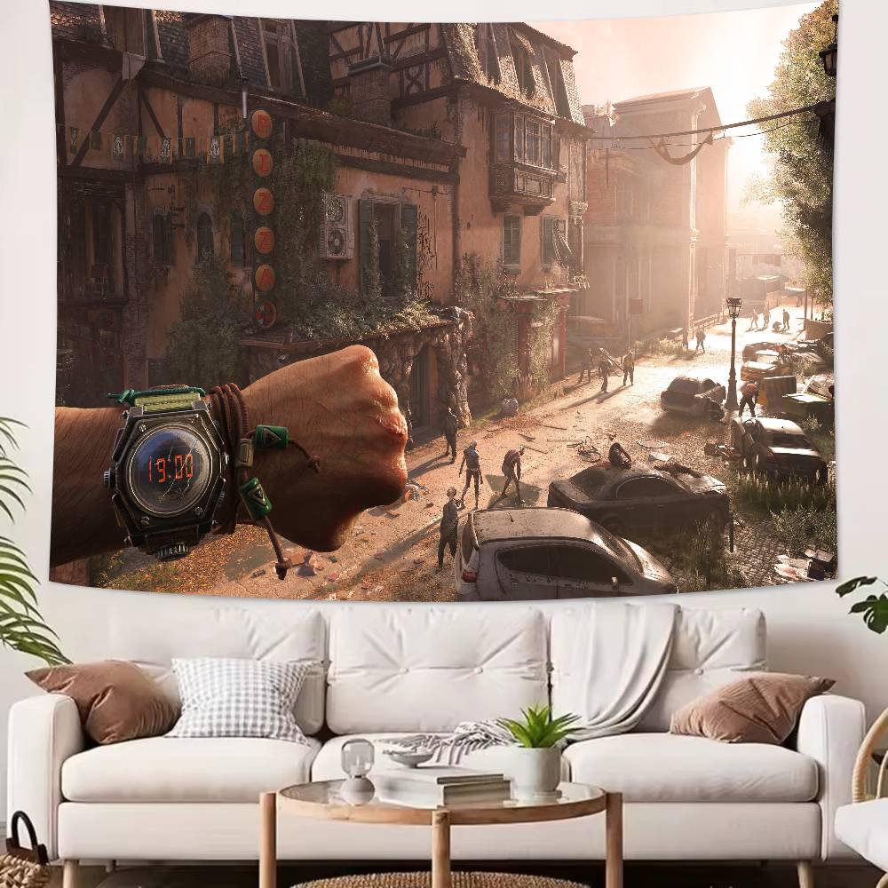 Модная Игра Крутая Dying Light Зверь Гобелен Популярное Украшение Комнаты Настенный Гобелен Арт-Комната Декор Дома Настенное Искусство Декор