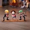 ONE PIECE Голодная тройка One Piece Зоро Соломенная Шляпа Капитан Санджи Mi Модель Скульптура Аниме Периферия Фигурка Домашний Декор