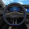 Ультратонкий, дышащий, противоскользящий чехол на руль для Ford Edge/Mondeo/EVOS, текстура кожи Наппа, для использования в любое время года.
