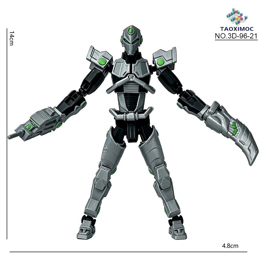 3D-Printed Movable Cartoon Figure Desk Ornament Model
