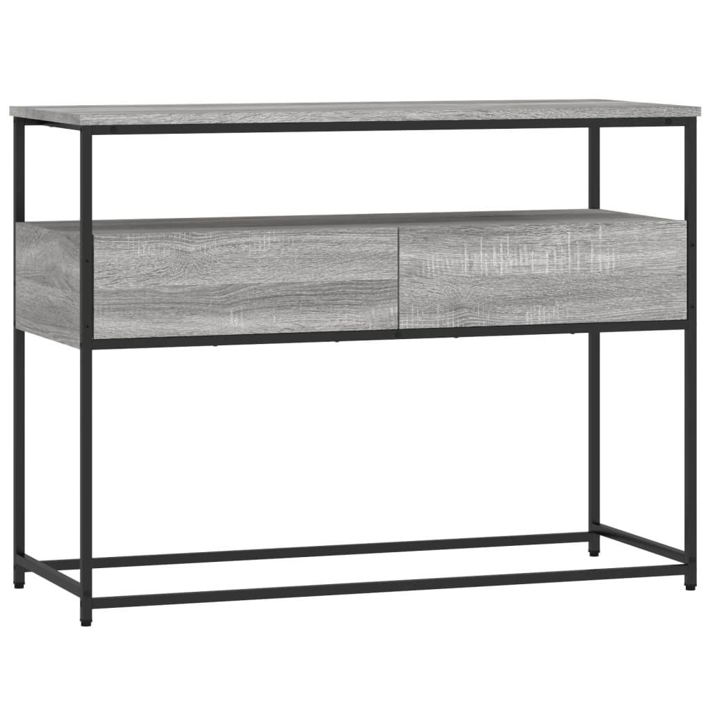 Console Table Gray Sonoma 100x40x75 cm Particleboard