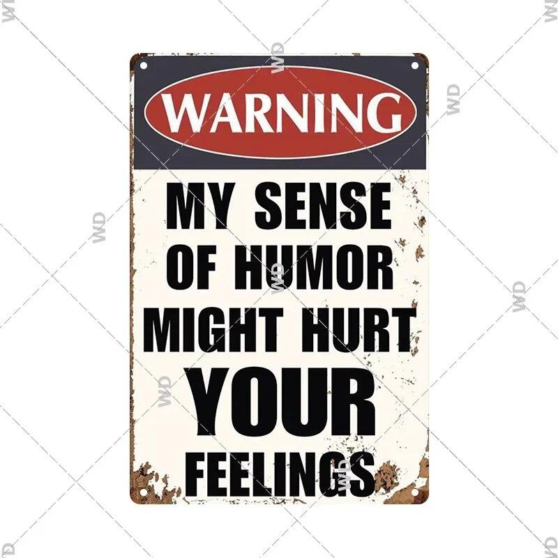 Beware Animals Dog Cat Bull Kraken Chickens Bigfoot Area Retro Tin Sign Caution Decorative Vintage Plaque Metal Poster Decor