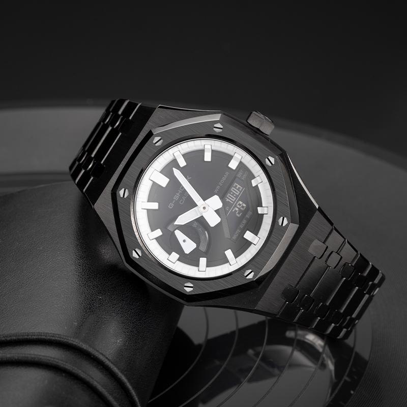 Casio Коллекция Custom Кварцевый механизм Унисекс Черный циферблат GA-2100-1A1(Команда788-- )
