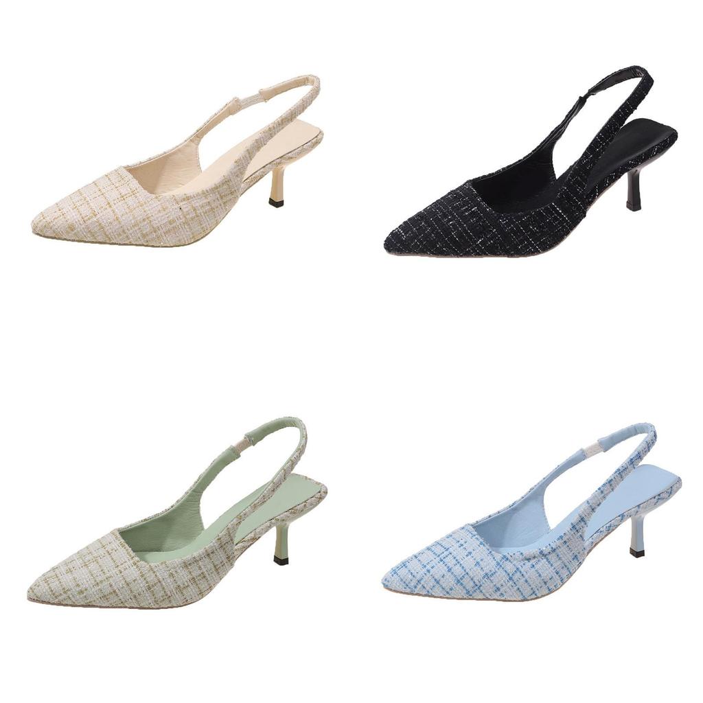 Chic High Heel Slide Sandals For Women Summer Dress Casual Footwear