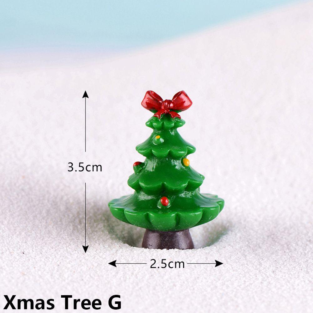 Doll House Fairy Garden Home Decor Xmas Tree Figurines Miniature Plant Christmas Decorations