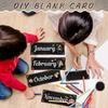 Gueevin 60 Pcs Industrial Chic Months of The Year Bulletin Board Set Holiday Monthly Headliners Employee of The Month Sign 12 Seasonal Monthly
