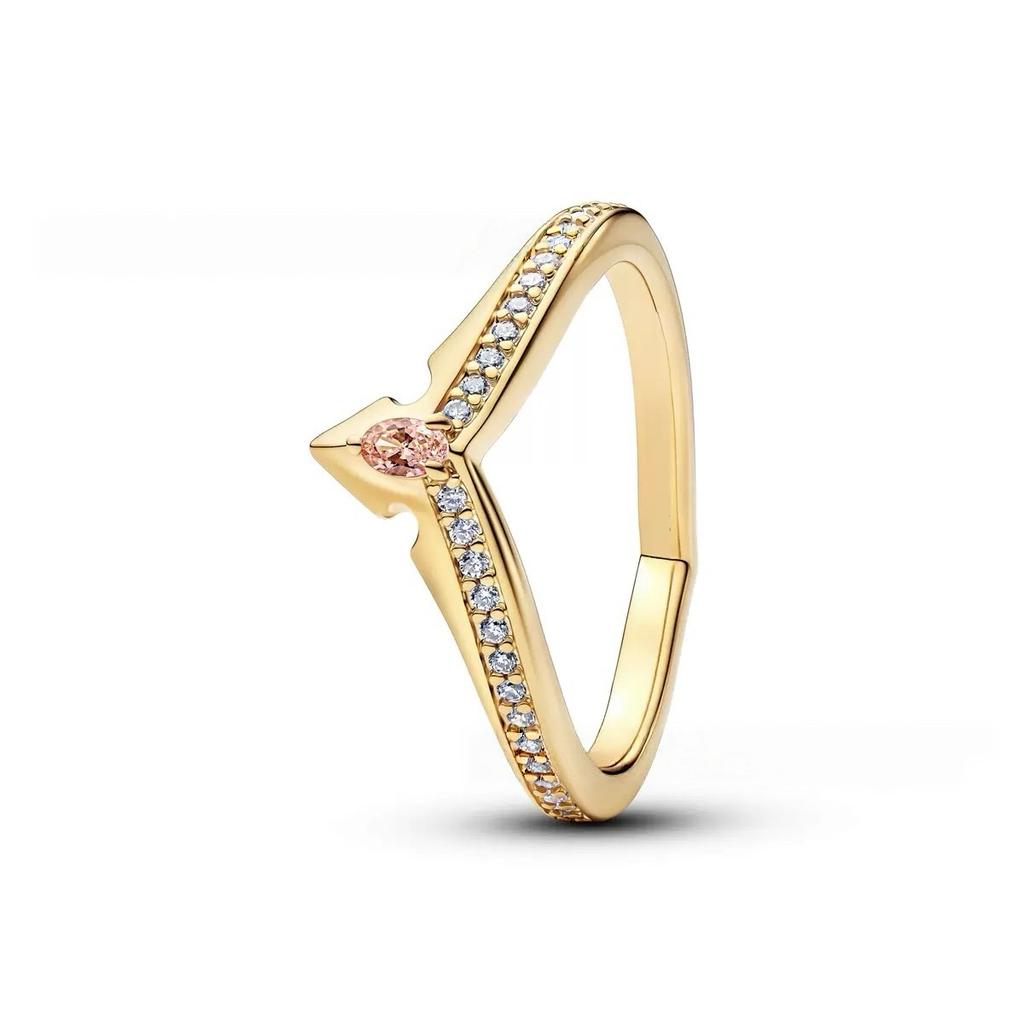 Butterfly Bow Ring Heart Shaped Rose Zircon Ring S925 Silver For Women's Ring Wedding Jewelry Gifts