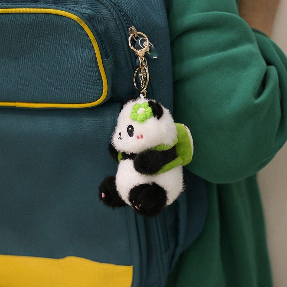Подвески для сумки Плюшевый брелок Панда Мягкие мультяшные куклы Милая подвеска Панда Подвесной аксессуар