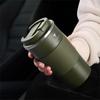 Sticker Tesla 500ml Stainless Steel Coffee Tumbler Thermos Cup Portable Travel Thermal Mug For Tesla Roadster Model 3 Model