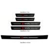 Tyre Valve Core 1/4/5Pcs Carbon Fiber Leather Car Door Sill Protector Strip For Toyota Prius Prado Avensis Verso Sienna C1