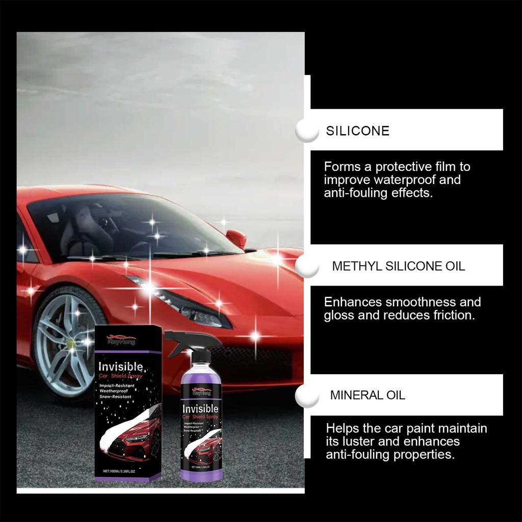 RAYHONG Автомобильное невидимое защитное покрытие-спрей, сильнодействующий пенный обезжириватель для бытовых и автомобильных поверхностей