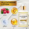 Лосьон с глутатионом, усиленный витаминами C и E - Осветляющий и увлажняющий уход для лица и тела, подходит для сухой, шершавой и потрескавшейся кожи