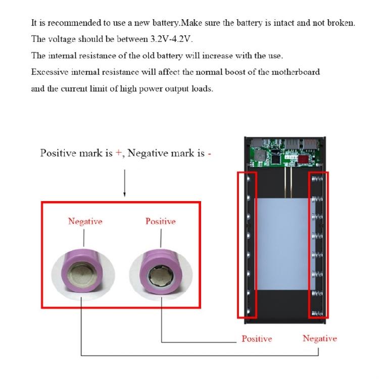 Корпус Power Bank DIY с поддержкой быстрой зарядки для аккумуляторов 18650, съемный внешний корпус