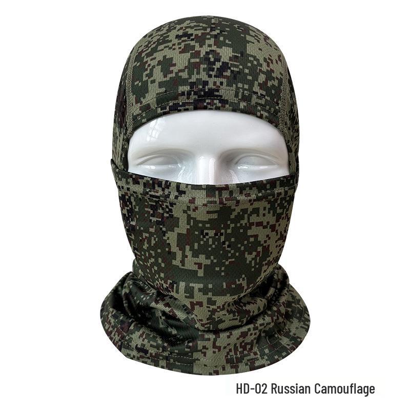 Tactical Camouflage Quick-Dry Cycling & Motorcycle Balaclava with Breathable Neck Guard