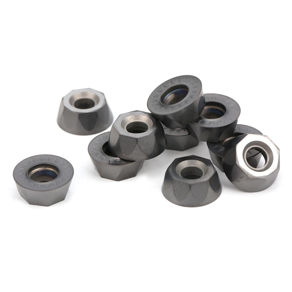 10 шт. Токарные вставки с ЧПУ, Сменные твердосплавные пластины для резки, RPMT1204M0EJS LF6018