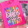 Custom Mascot School Name Shirt, Back To School Teacher & Student Spirit T-Shirt, Colorful Crayon Style, Comfort Colors