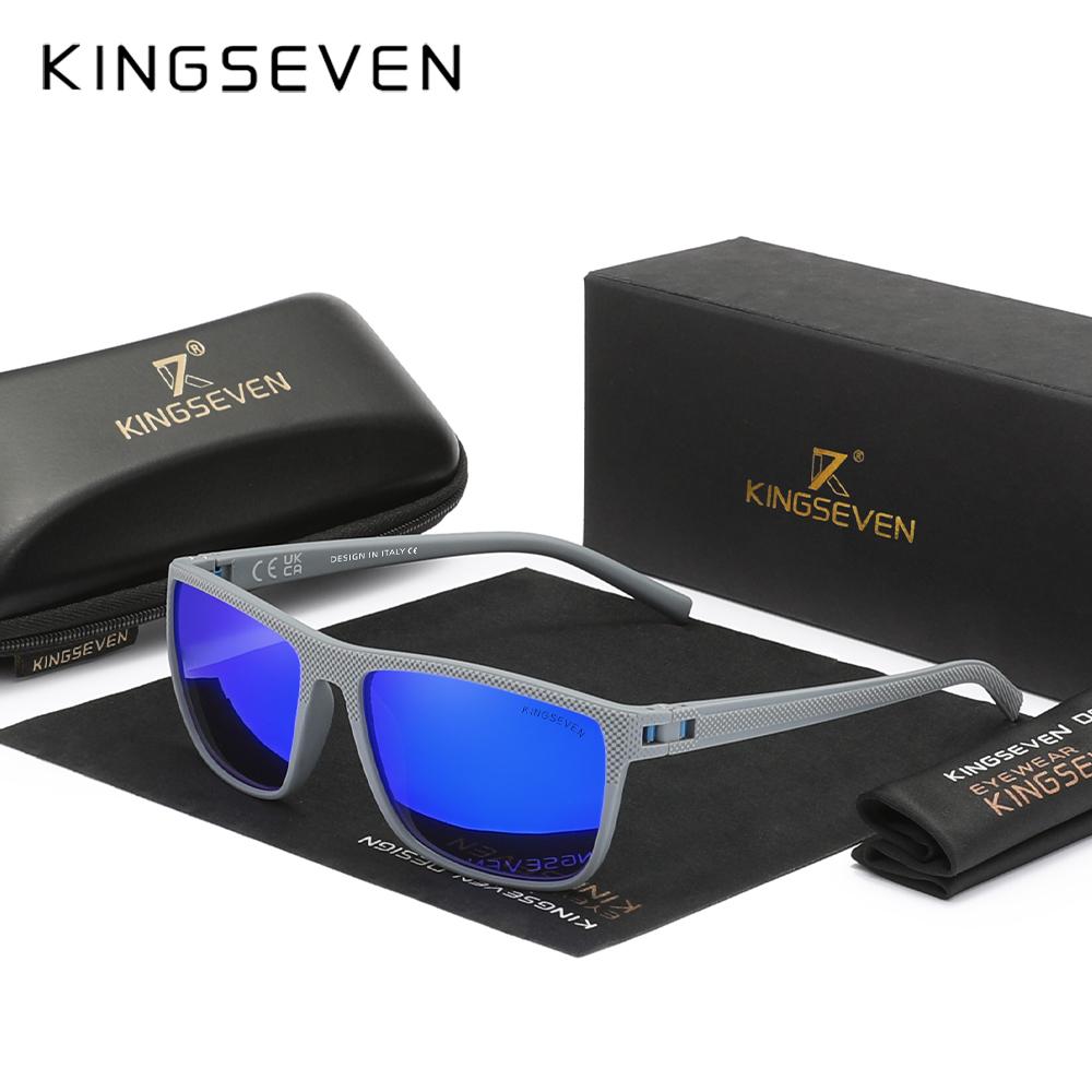 Kingseven Прозрачные солнцезащитные очки для женщин, модные поляризованные, блокирующие УФ-излучение, очки для защиты глаз от солнца, праздничные очки