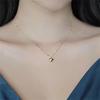 Простой кулон 'Любовь' на цепочке для ключиц, модный чокер золотого цвета для женщин, модные украшения, персонализированный подарок