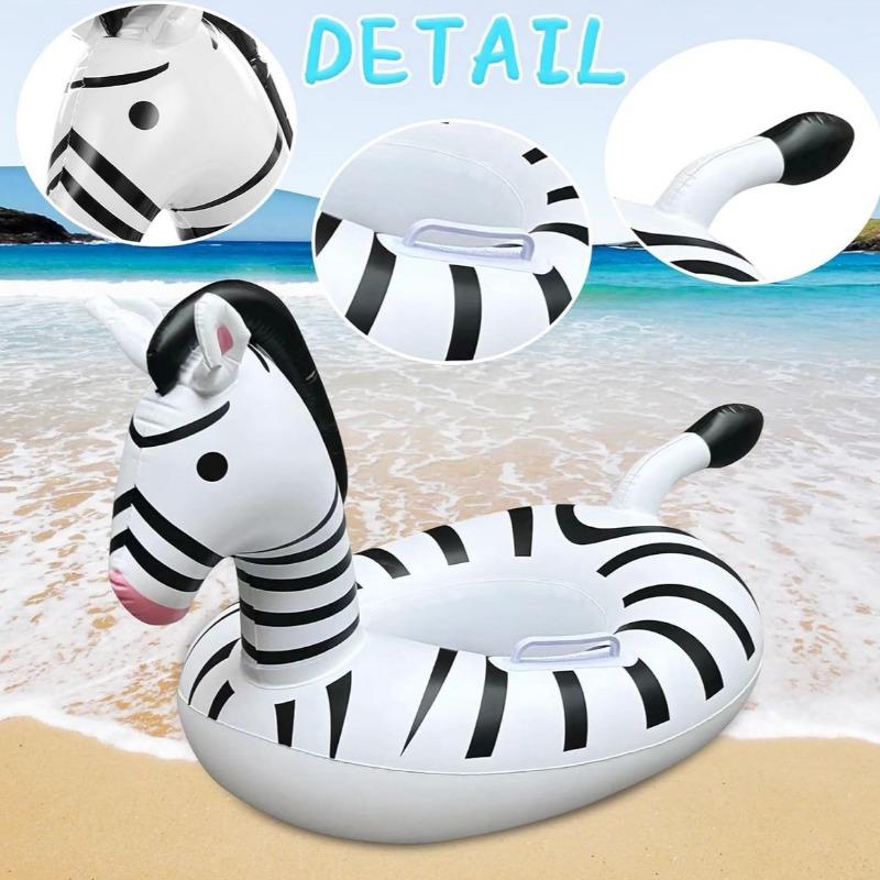 Надувные игрушки для бассейна Зебра Летний плавательный круг для малыша Надувное плавающее сиденье Семейная вечеринка Водные игрушки Оборудование Плавающее кресло