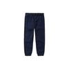Solid Color Mid Waist Cuffed Casual Pants Men Bottoms Deep-Sapphire-Blue A6V8P-433