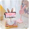 Милая подставка для мобильного телефона в виде кролика, настольная, может подниматься и регулироваться, настольные аксессуары для телефона, подставка-держатель для телефона