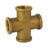 Brass Threaded Cross Fitting 1 1/2", Plumbing and Heating