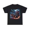 Adult T Shirt Scary Horror Christmas Heavy Death Metal Santa Claus Retro Style