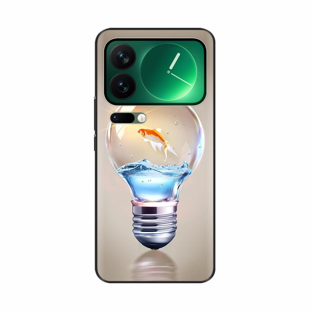 Black Silicone Case For Xiaomi 17 Pro Max Soft Painted Phone Case For Xiaomi 17 Pro Mi17 Shockproof Shell Bumper Protector Cover