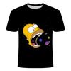 Летний тренд: Детская футболка The Simpsons с 3D-печатью, короткий рукав