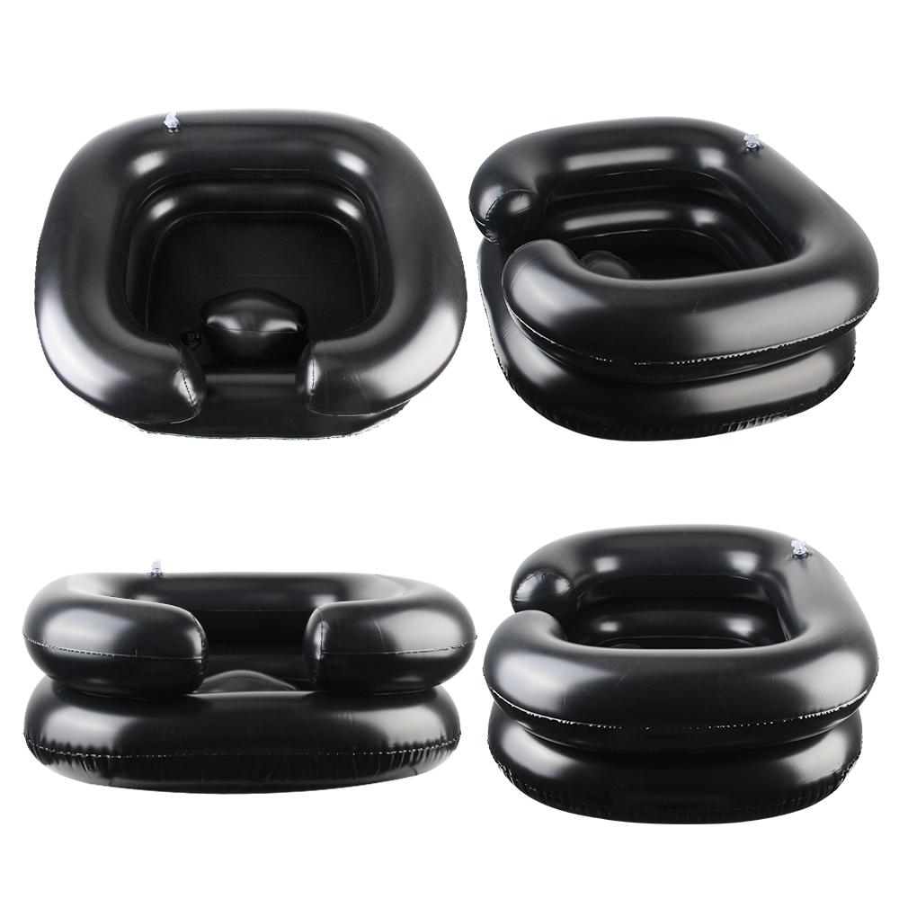 Ванна для мытья волос, надувная раковина для мытья шампунем, для лежачих/травмированных пожилых людей, медицинский уход, портативная, со сливной трубкой 1 м