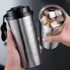Portable Coffee Cup Pure Titanium Water Bottle Light Luxury Thermos Cup  Outdoor