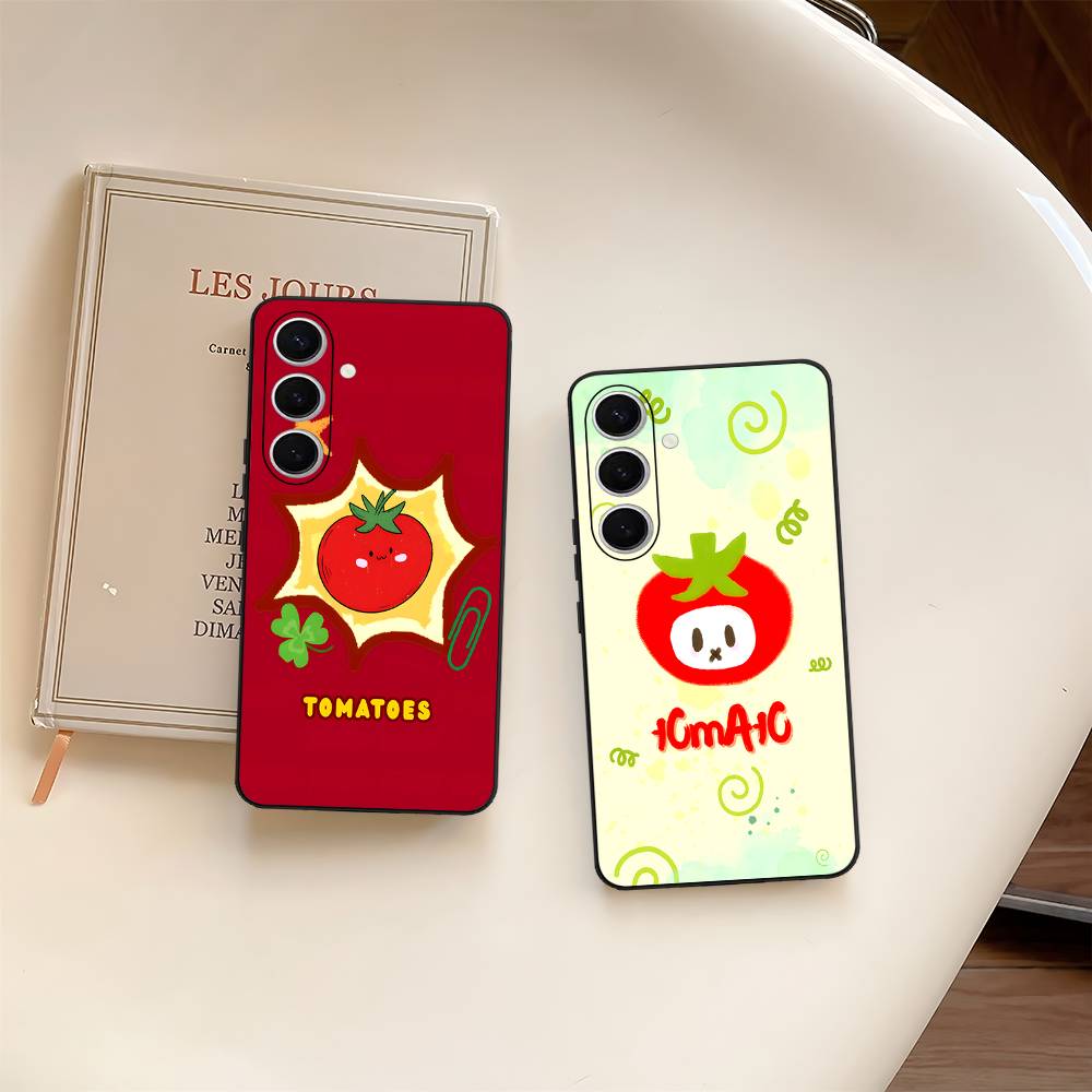 Чехол для телефона 'Томатное выражение' для Samsung S 24 Fe 25 Ultra Plus 20 Lite 21 30 22 23 24 22 Ultra 5G Fundas