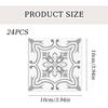 24pcs Grey Moroccan Tile Stickers, Moroccan Tile Decal, Kitchen Bathroom Wall Tile Stickers, Grey Cement Tiles Decal Splashback