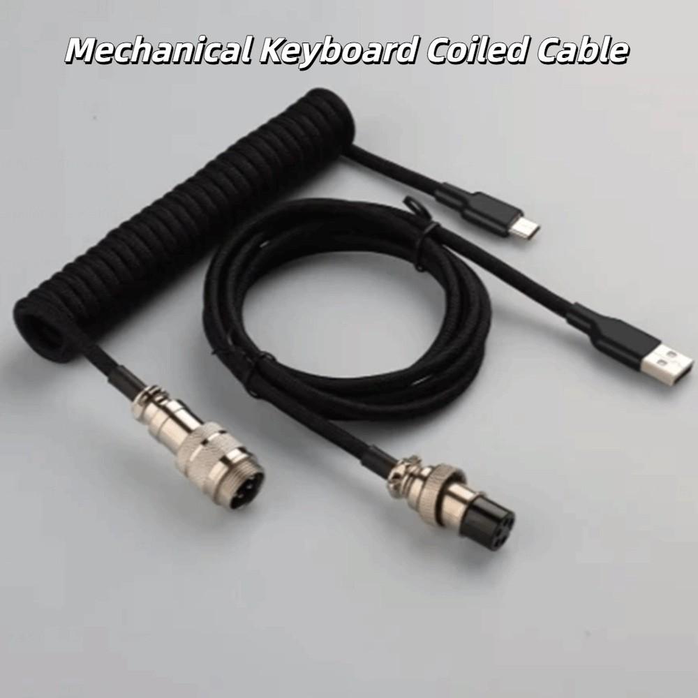 USB Port a Mechanical Keyboard Type C USB Cable Mechanical Keyboard Coiling Cord Desktop Computer
