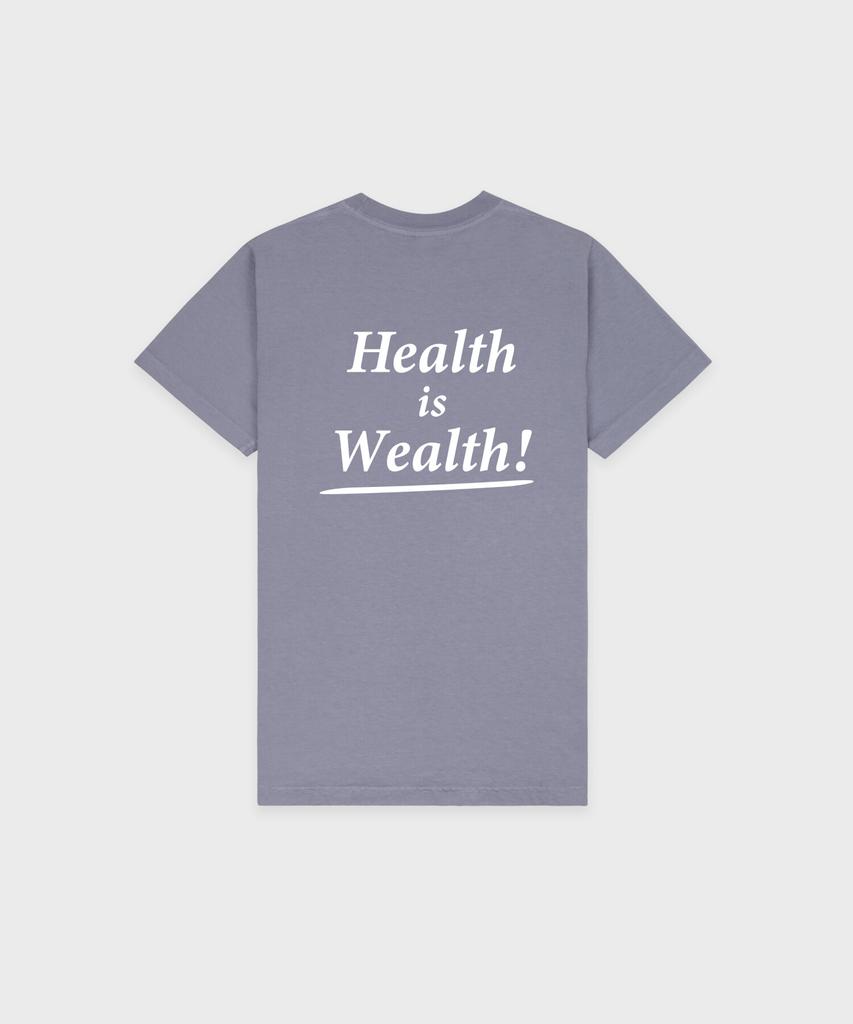 Унисекс футболка SPORTY&RICH Здоровье - это богатство - Выцветший индиго R265Aut008
